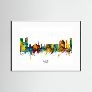 Beirut Lebanon Skyline by Michael Tompsett