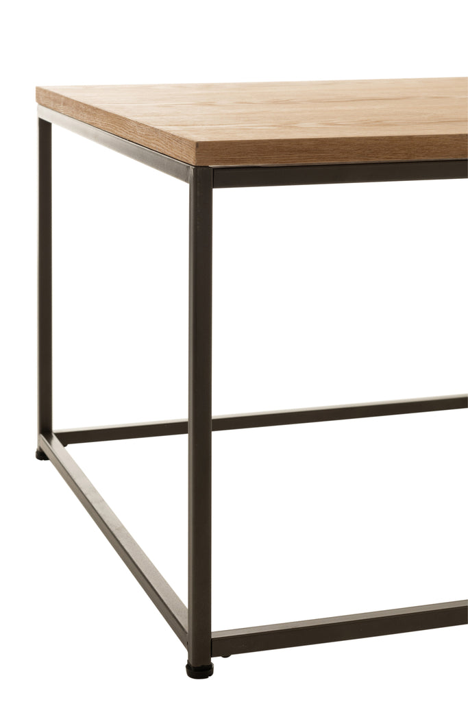 Sidetable Square Wood/Metal Natural Large 60CM