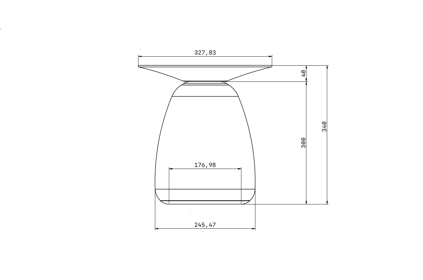 BAOBAB 34 Beech Side Table