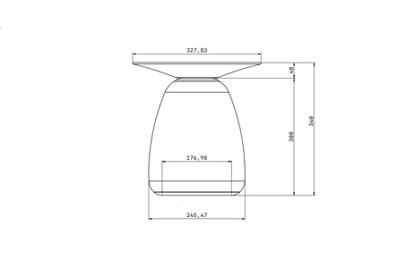 BAOBAB 34 Beech Side Table