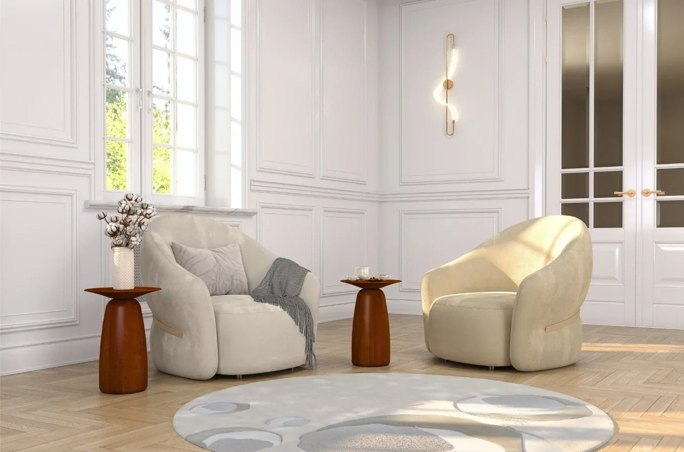BAOBAB 44 Beech Side Table