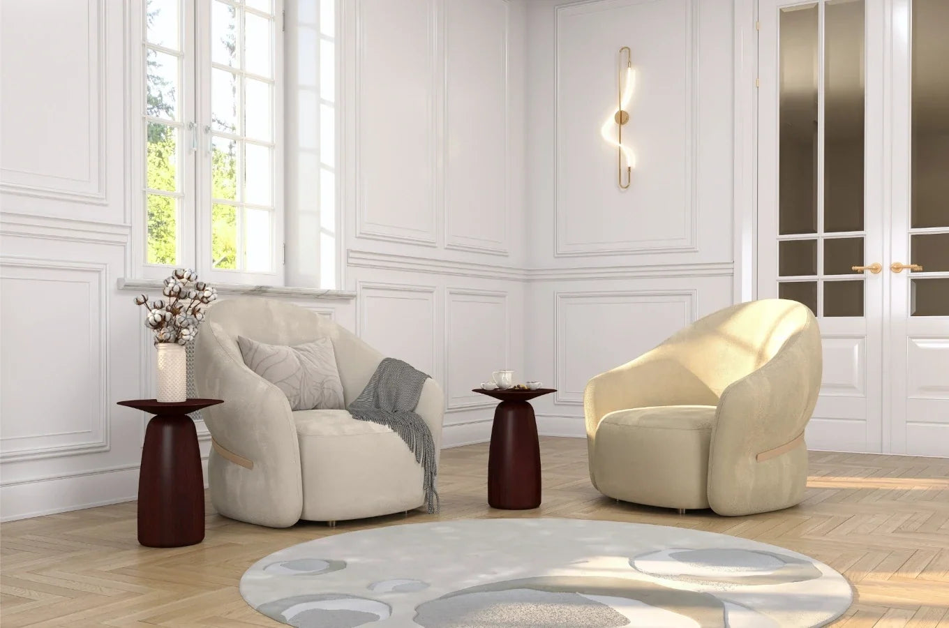 BAOBAB 44 Beech Side Table