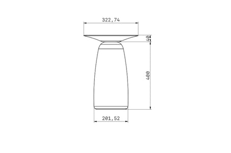BAOBAB 44 Beech Side Table