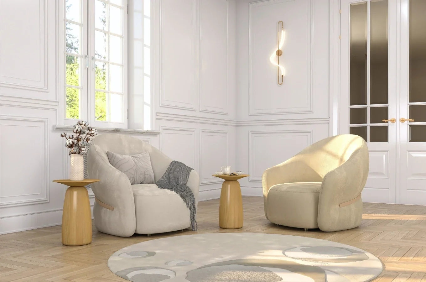 BAOBAB 44 Beech Side Table
