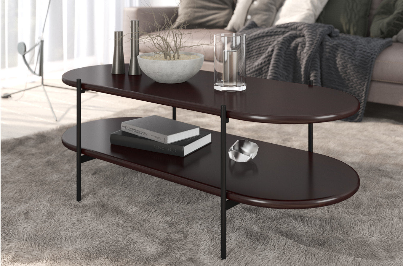 DOTA Beech Coffee Table 120CM Palisander