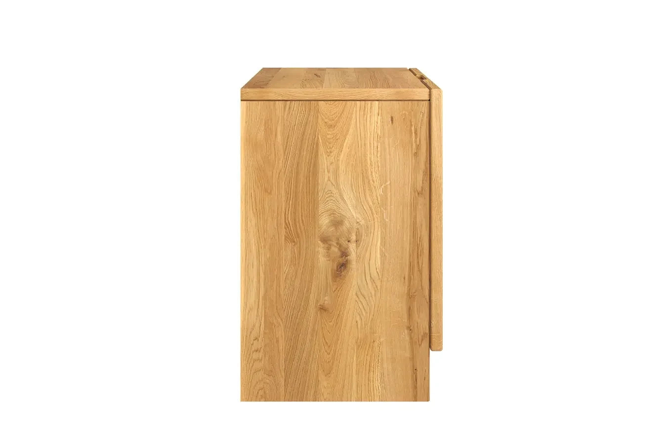 HARMARK Oak Bedside Table with Rattan