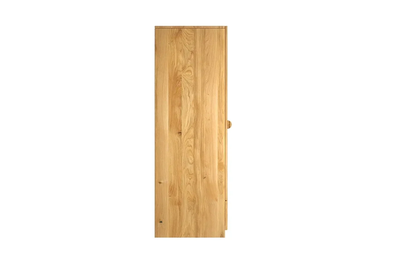 HARMARK Oak Wardrobe with Rattan Doors, Shelves and Drawer