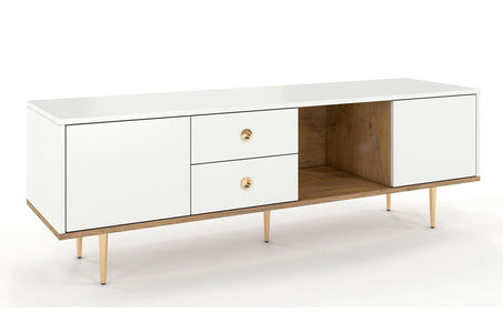 HARMONI White TV Cabinet 160CM