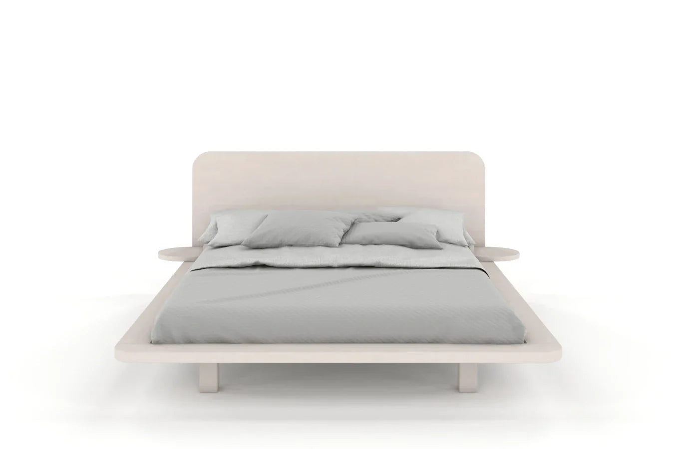 JAPANDIC Beech Bed White