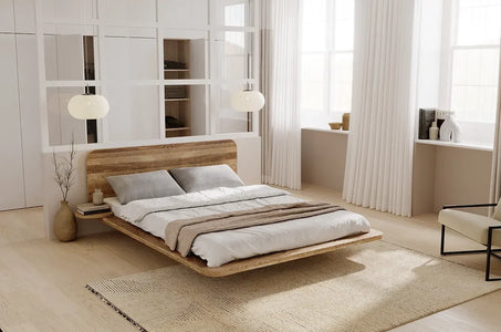 JAPANDIC Oak Bed Retro Oiled