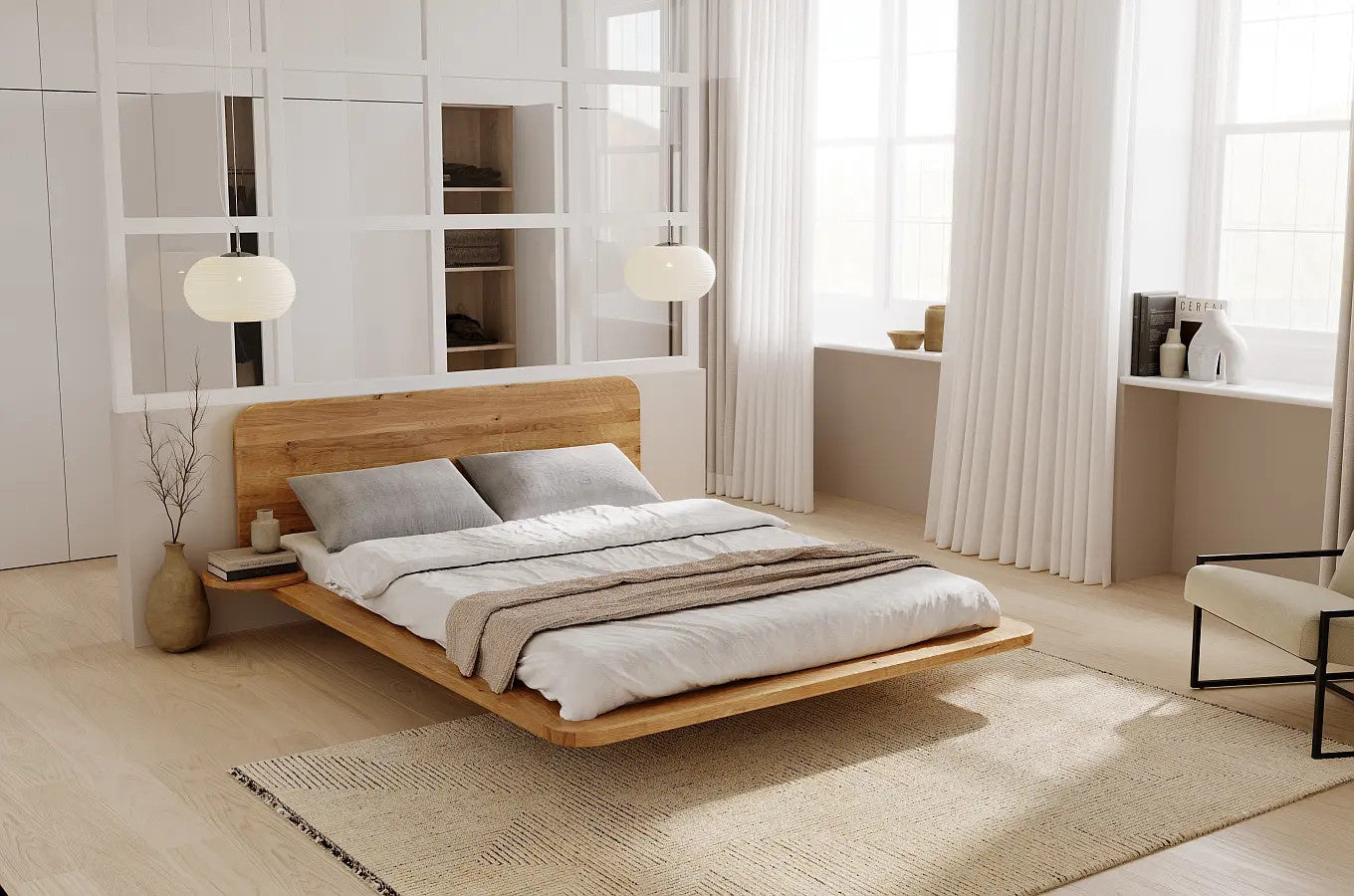 JAPANDIC Oak Bed