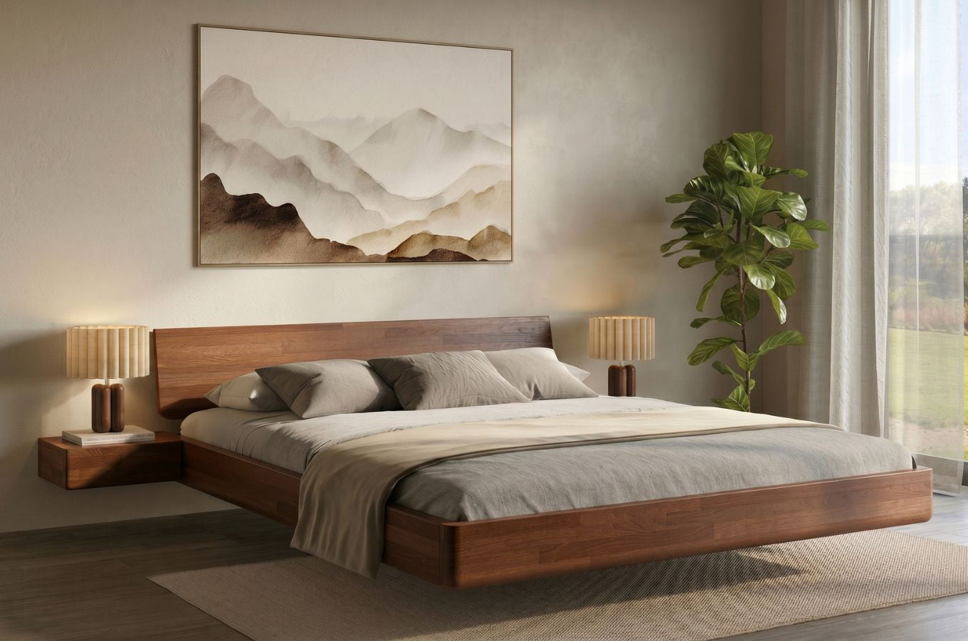 LENA Beech Floating Bed