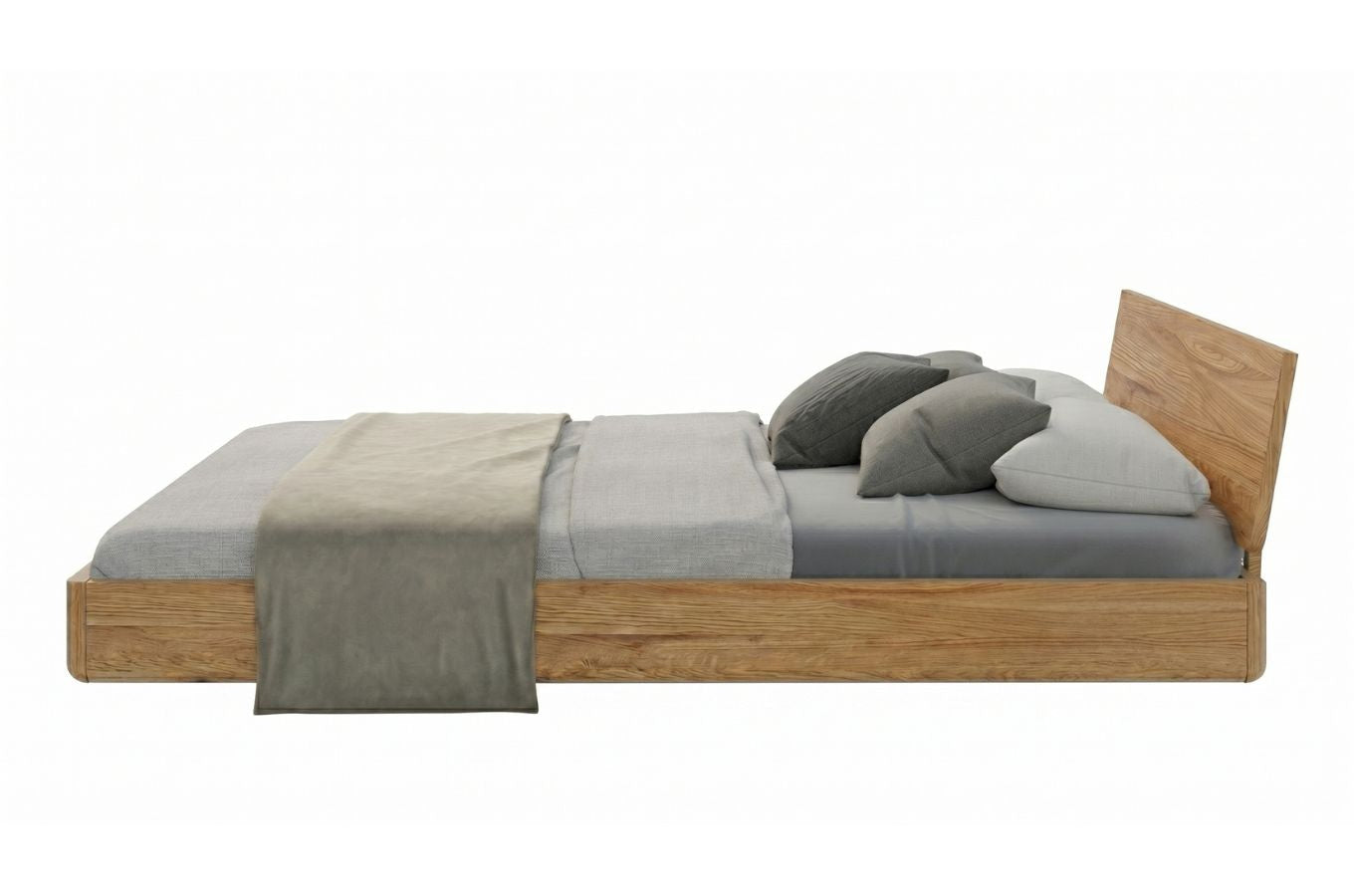 LENA Oak Floating Bed