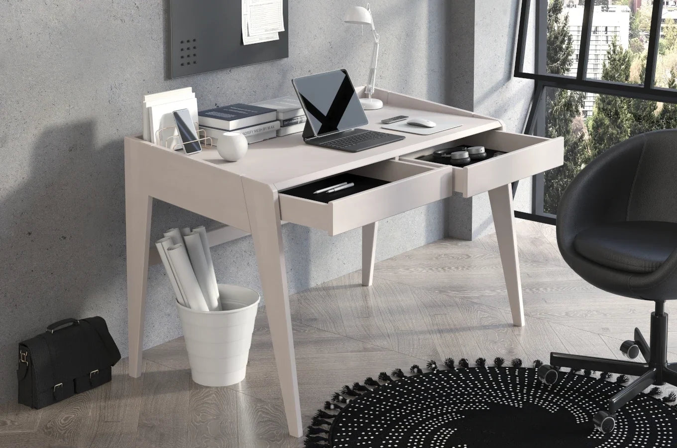 LISA Beech Desk / Dressing Table 125CM
