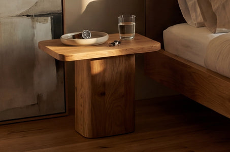 MAUI Oak Bedside Table