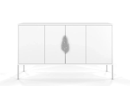 MERLIN White Chest 138CM with Silver Accessories