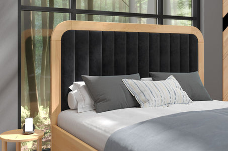 MODENA BC Beech Bed with Lift-Up Storage