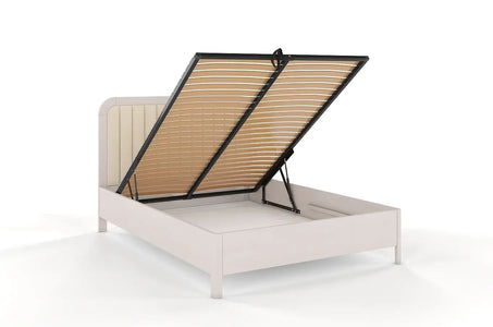 MODENA BC Beech Bed with Lift-Up Storage