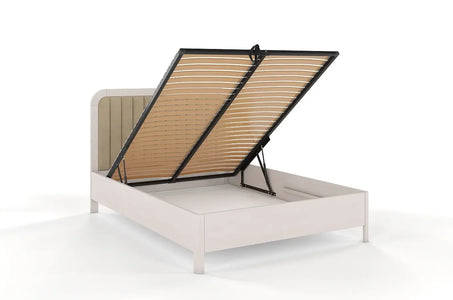MODENA BC Beech Bed with Lift-Up Storage