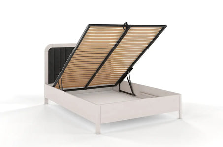 MODENA BC Beech Bed with Lift-Up Storage