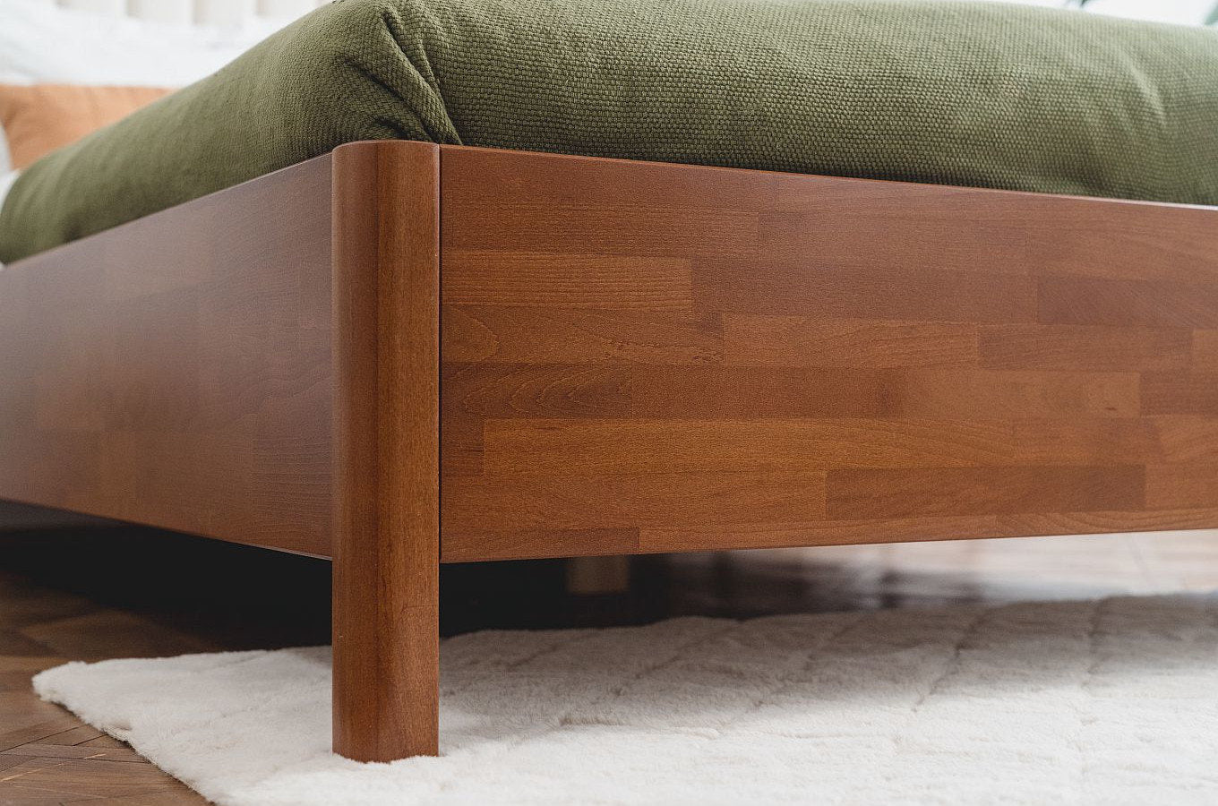 MODENA BC Beech Bed with Lift-Up Storage