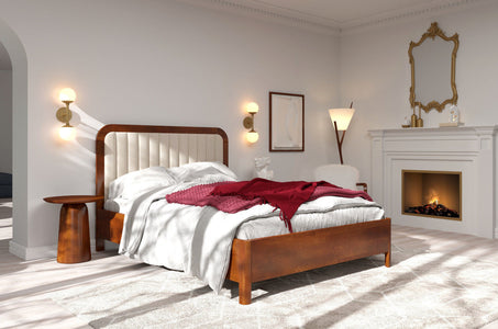 MODENA BC Beech Bed with Lift-Up Storage