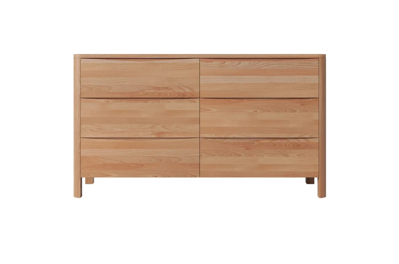 MODENA LOW Beech Chest of Drawers 150CM