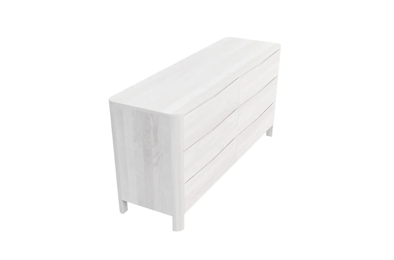 MODENA LOW Beech Chest of Drawers 150CM