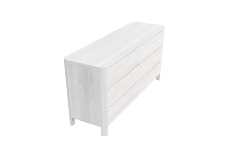 MODENA LOW Beech Chest of Drawers 150CM