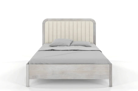 MODENA Oak Bed with Upholstered Headboard