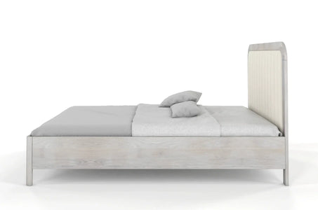 MODENA Oak Bed with Upholstered Headboard