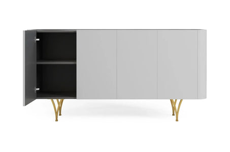 MONZA Grey Chest 160CM with Gold Legs