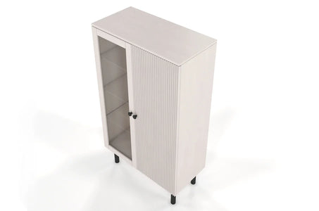 NORVIK High Beech Display Cabinet 80CM