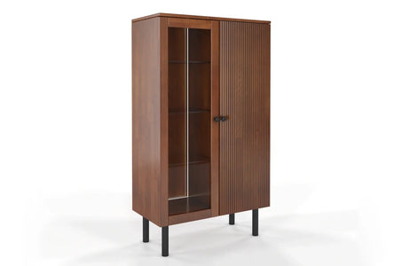 NORVIK High Beech Display Cabinet 80CM