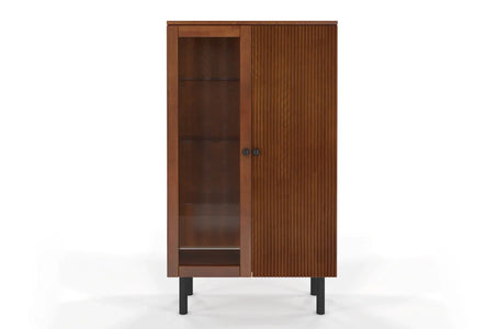 NORVIK High Beech Display Cabinet 80CM