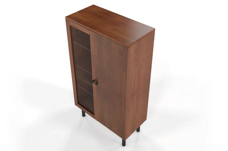 NORVIK High Beech Display Cabinet 80CM