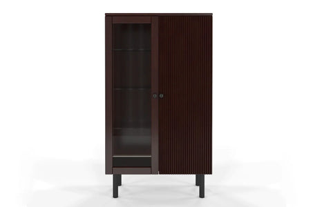 NORVIK High Beech Display Cabinet 80CM