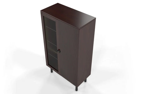 NORVIK High Beech Display Cabinet 80CM