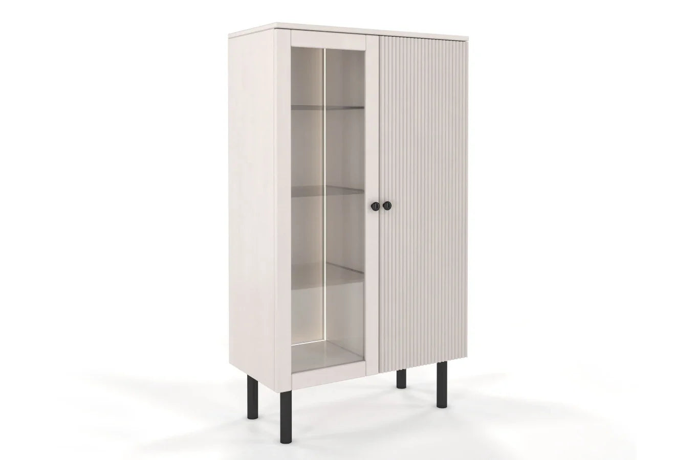 NORVIK High Beech Display Cabinet 80CM