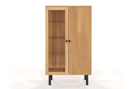 NORVIK High Beech Display Cabinet 80CM