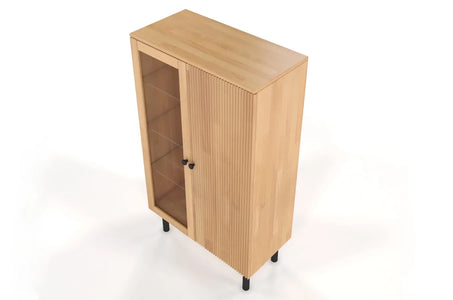 NORVIK High Beech Display Cabinet 80CM