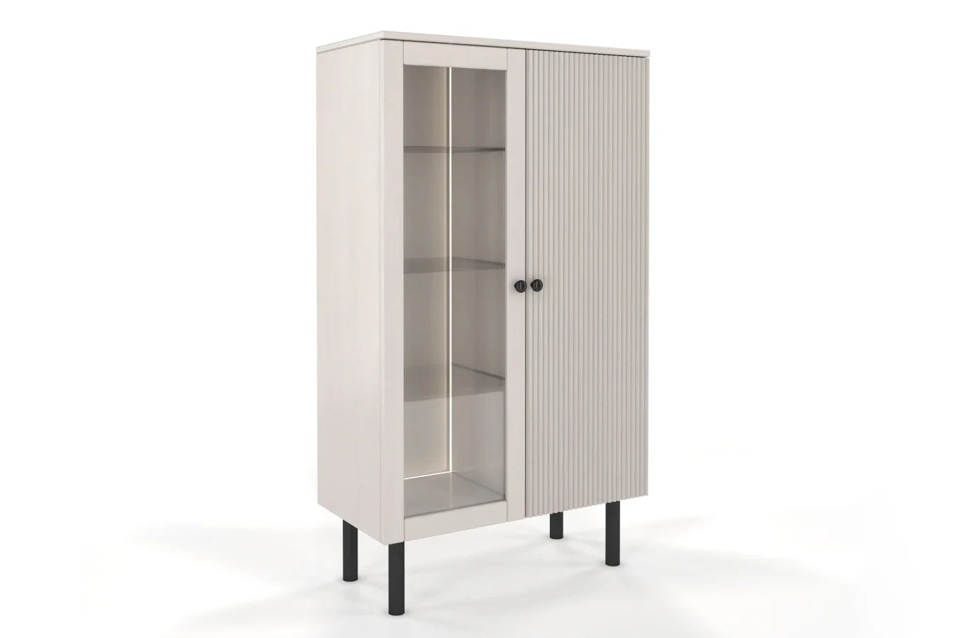 NORVIK High Pine Display Cabinet 80CM