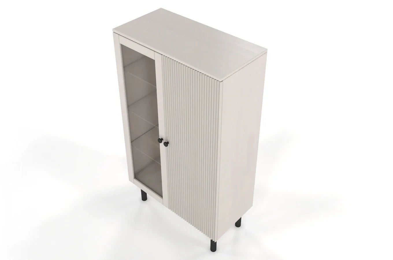 NORVIK High Pine Display Cabinet 80CM