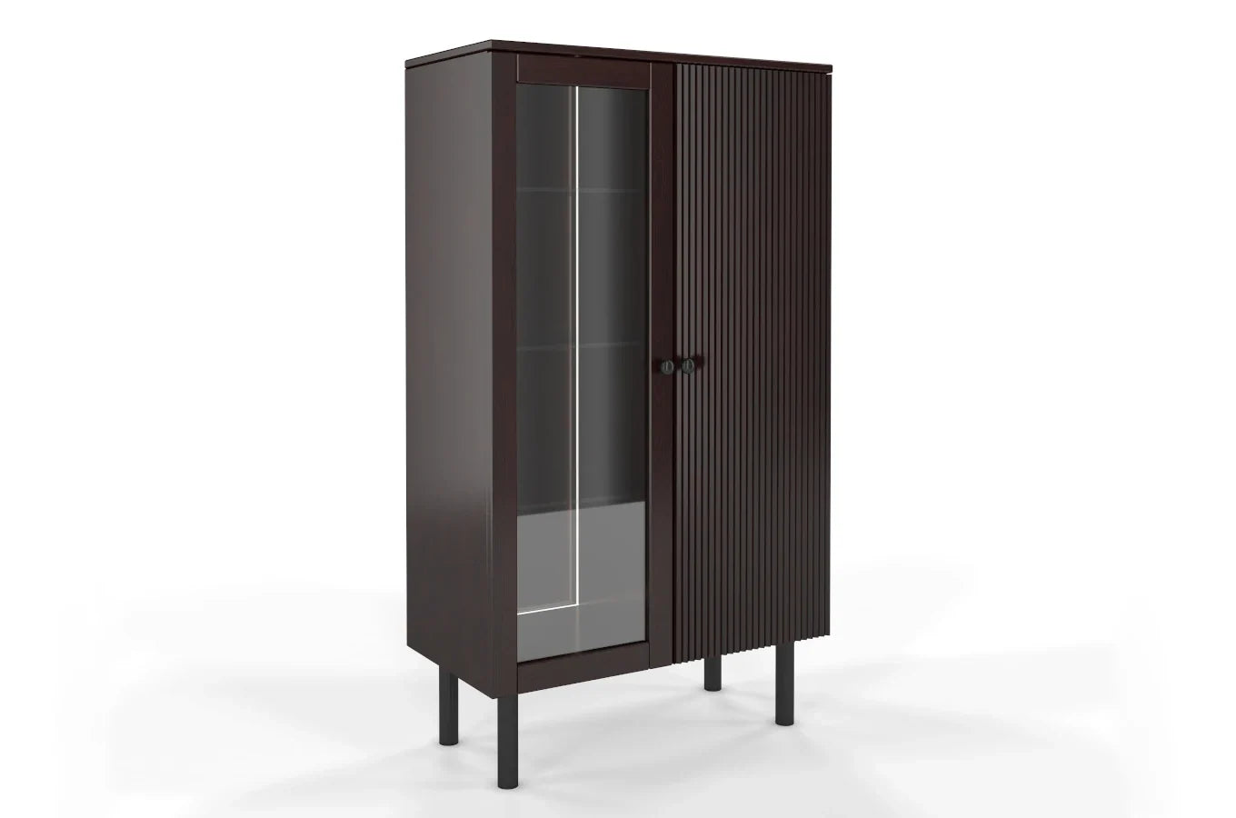 NORVIK High Pine Display Cabinet 80CM