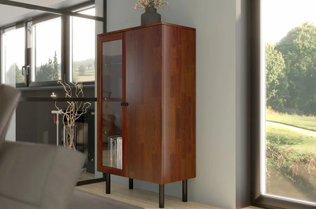 NORVIK High Pine Display Cabinet 80CM