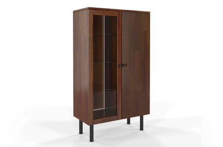 NORVIK High Pine Display Cabinet 80CM