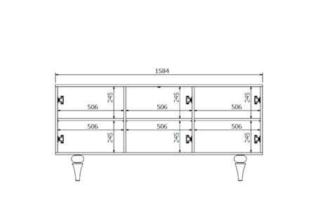 PARADIS Black and White Chest 158CM
