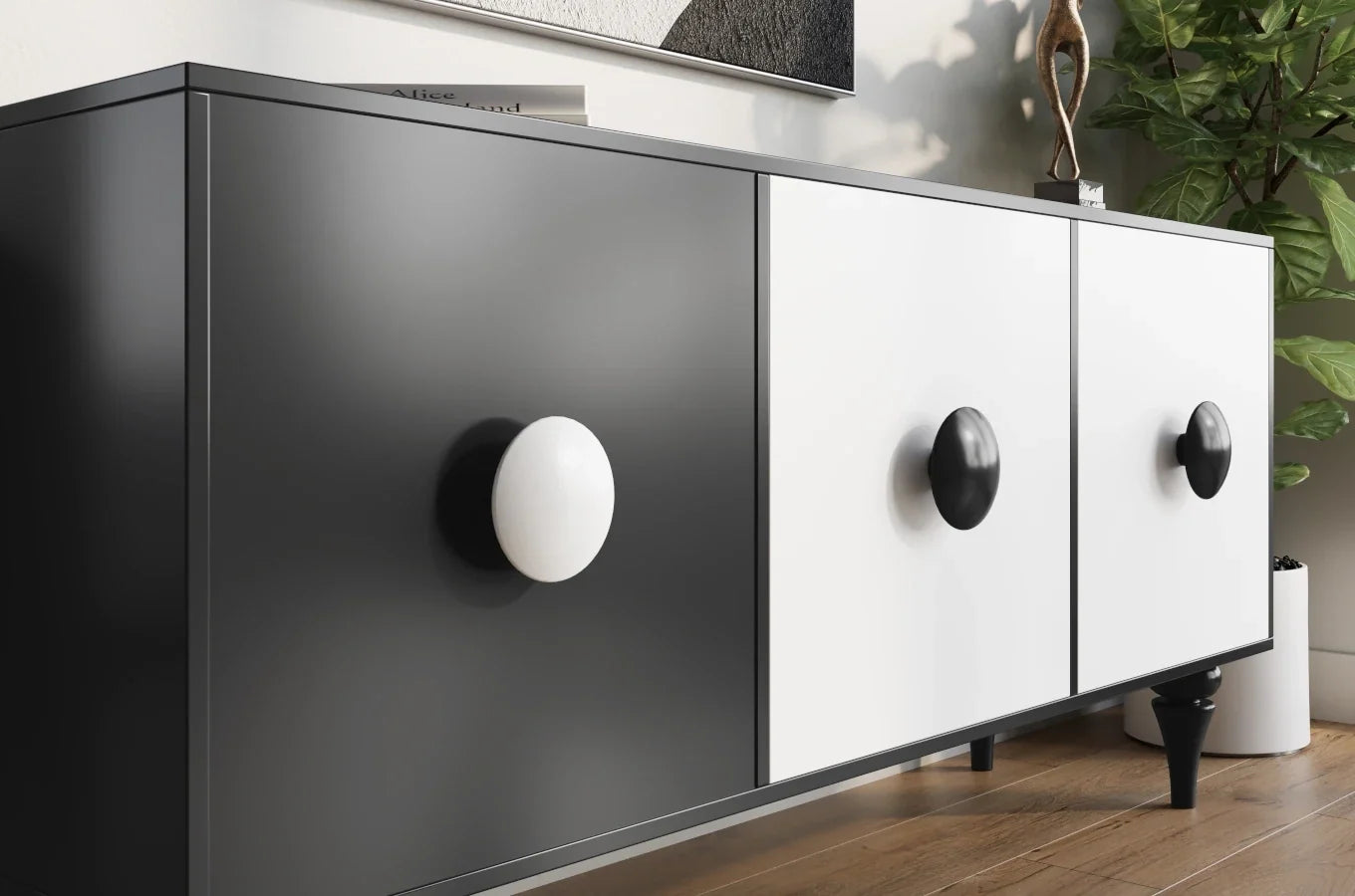 PARADIS Black and White Chest 158CM