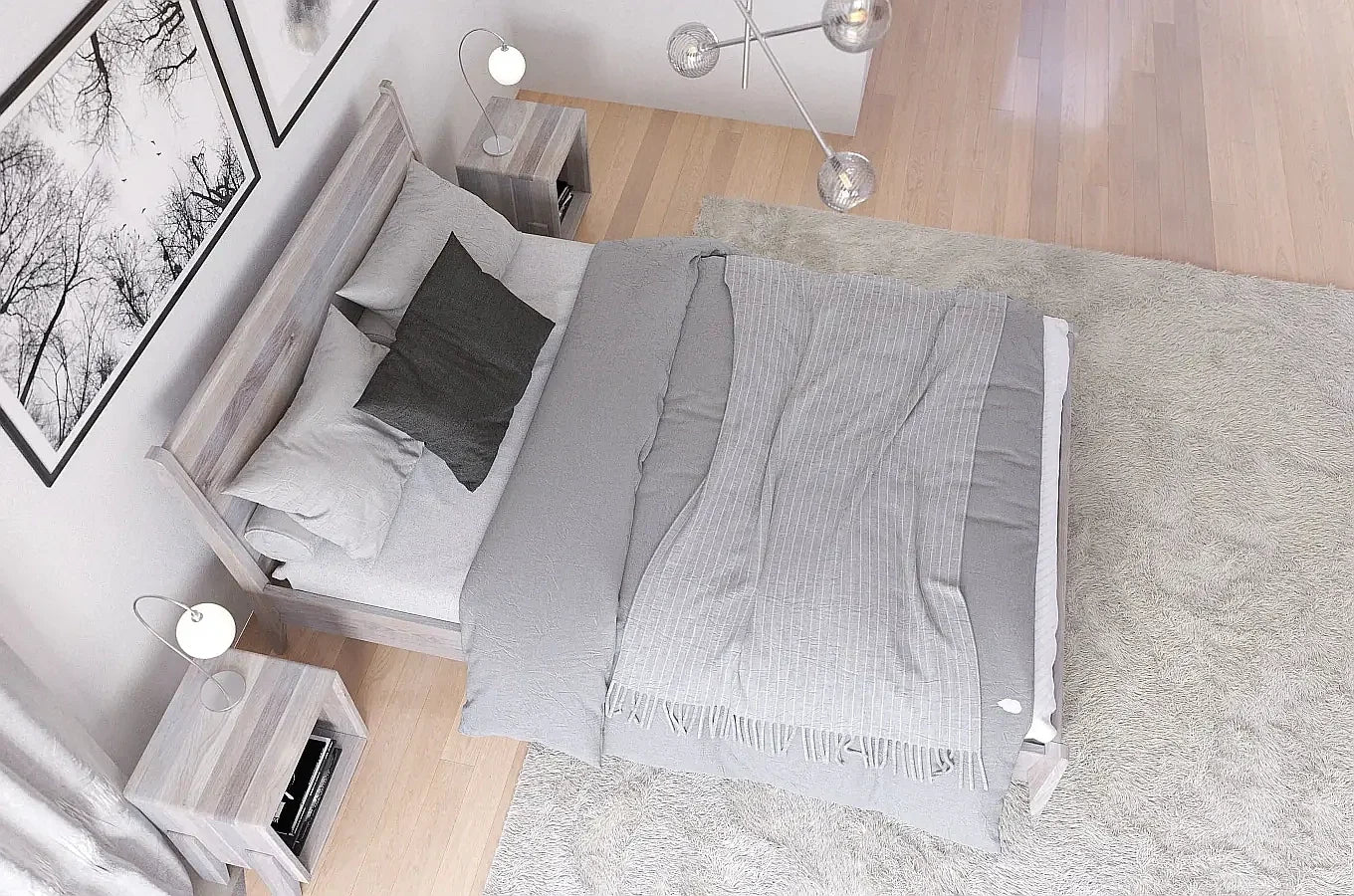 RADOM Oak Bed