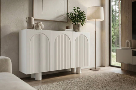 RITA White Chest 135CM with Arches